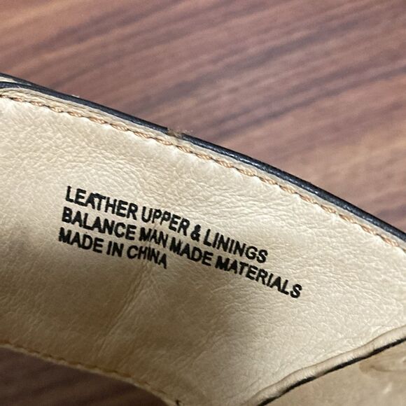 BOC Born Concepts Black Leather Cork Wedge Slide Women’s Sandal Size 11. - Picture 8 of 9